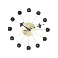 Zegar Ścienny Ball Clock Czarno-Mosiężny Vitra