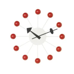 Zegar Ścienny Ball Clock Czerwony Vitra