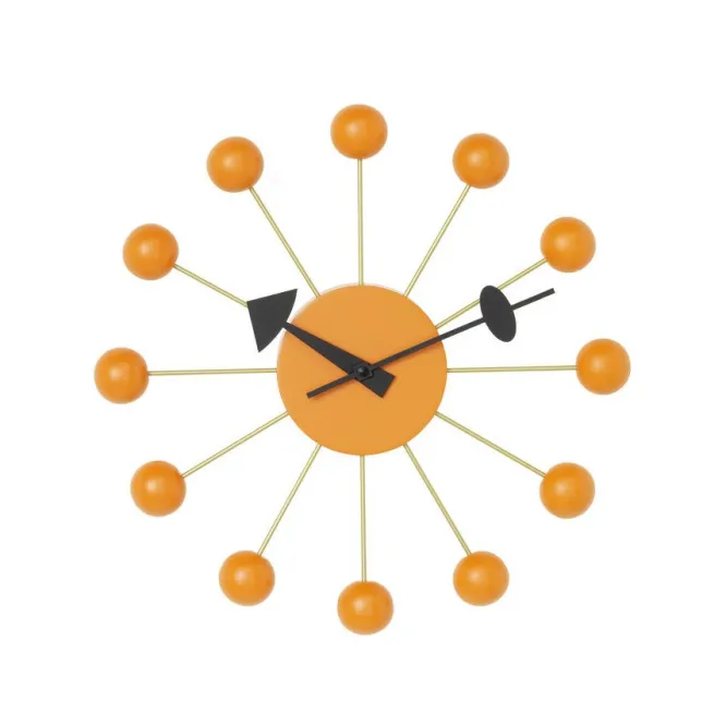 Zegar Ścienny Ball Clock Pomarańczowy Vitra