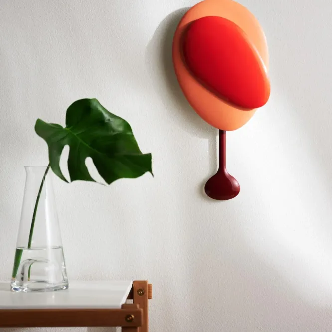 Zegar Ścienny Mellow Czerwony Design House Stockholm