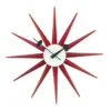 Zegar Ścienny Sunburst Czerwony Vitra