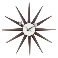 Zegar Ścienny Sunburst Orzech Vitra