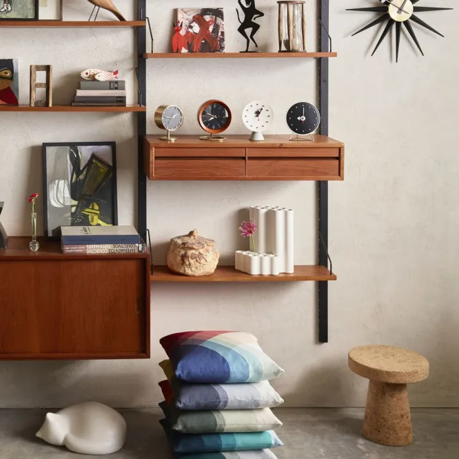 Zegar Ścienny Sunburst Orzech Vitra