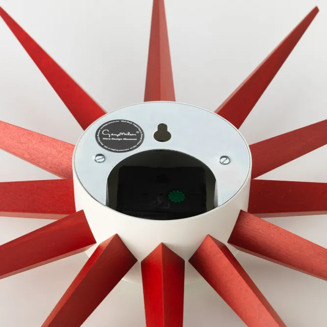Zegar Ścienny Sunburst Orzech Vitra