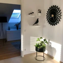 Zegar Ścienny Sunflower Black Ash-Brass Vitra