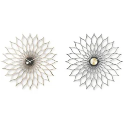 Zegar Ścienny Sunflower Black Ash-Brass Vitra