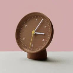 Zegar Table Clock Brązowy Hay