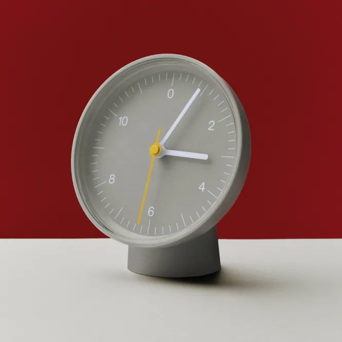 Zegar Table Clock Szary Hay