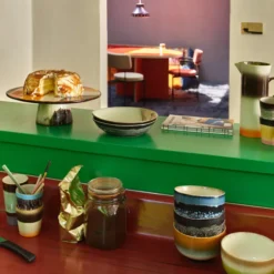 Zestaw 4 Ceramicznych Misek 70S Groovy Hkliving