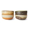 Zestaw 4 Ceramicznych Misek Tapas 70S Drift Hkliving