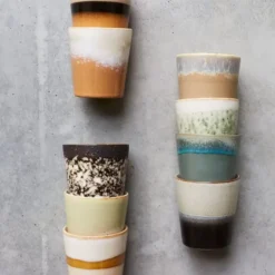 Zestaw 4 Ceramicznych Podstawek Do Jajek 70S Island Hkliving