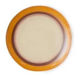 Zestaw 2 Ceramicznych Talerzy 70S Coconut Hkliving