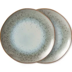 Zestaw 2 Ceramicznych Talerzy 70S Mineral Hkliving
