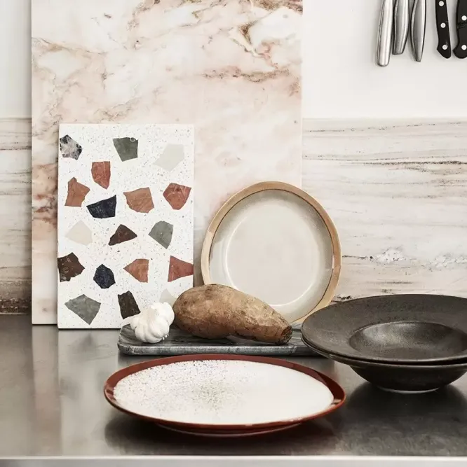 Zestaw 2 Ceramicznych Talerzy 70S Mineral Hkliving