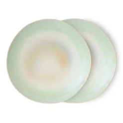 Zestaw 2 Ceramicznych Talerzy 70S Palms Hkliving