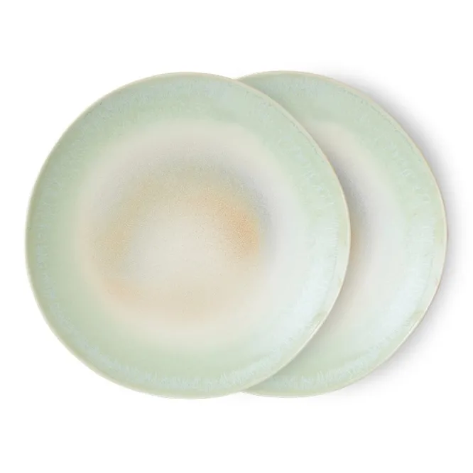 Zestaw 2 Ceramicznych Talerzy 70S Palms Hkliving