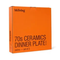Zestaw 2 Ceramicznych Talerzy 70S Palms Hkliving