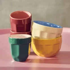 Zestaw Filiżanek Do Cappuccino Multicolour 4 Szt. Pols Potten
