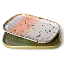 Zestaw 2 Małych Ceramicznych Tac 70S Atlas Hkliving