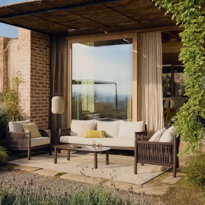 Zestaw Ogrodowy Aleria Brązowy Kave Home