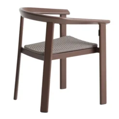 Zestaw Ogrodowy Erice Stół 120 Cm + 4 Krzesła Brązowy Kave Home