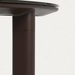 Zestaw Ogrodowy Erice Stół 230 Cm + 6 Krzeseł Brązowy Kave Home