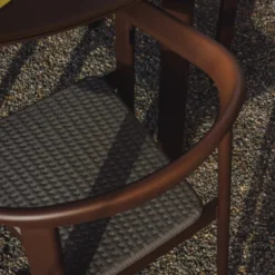 Zestaw Ogrodowy Erice Stół 230 Cm + 6 Krzeseł Brązowy Kave Home