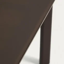 Zestaw Ogrodowy Erice Stół 230 Cm + 6 Krzeseł Brązowy Kave Home