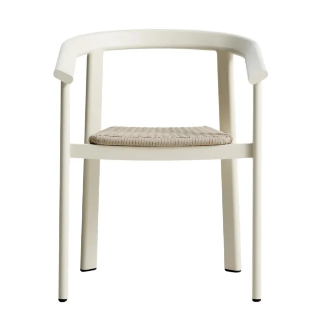 Zestaw Ogrodowy Erice Stół 230 Cm + 6 Krzeseł Beżowy Kave Home