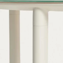 Zestaw Ogrodowy Erice Stół 230 Cm + 6 Krzeseł Beżowy Kave Home