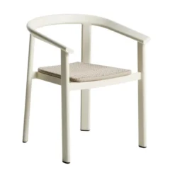 Zestaw Ogrodowy Erice Stół 120 Cm + 4 Krzesła Beżowy Kave Home