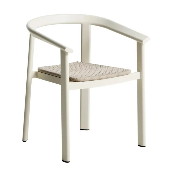Zestaw Ogrodowy Erice Stół 120 Cm + 4 Krzesła Beżowy Kave Home