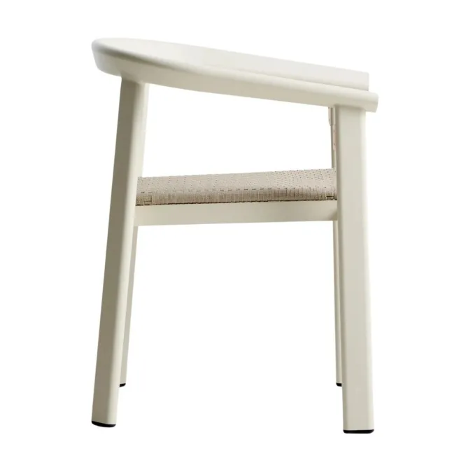 Zestaw Ogrodowy Erice Stół 120 Cm + 4 Krzesła Beżowy Kave Home