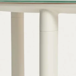 Zestaw Ogrodowy Erice Stół 120 Cm + 4 Krzesła Beżowy Kave Home