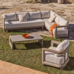 Zestaw Ogrodowy Nerano 5-Osobowy Beżowy Kave Home