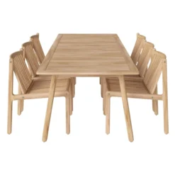 Zestaw Ogrodowy Patio Stół 220 Cm + 6 Krzeseł Bolia