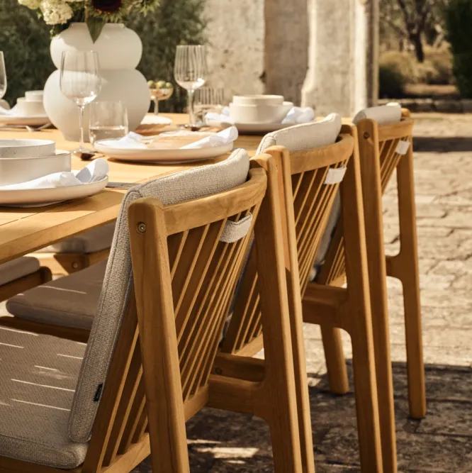 Zestaw Ogrodowy Patio Stół 220 Cm + 6 Krzeseł Bolia