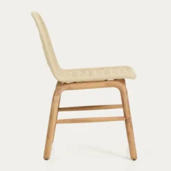 Zestaw Ogrodowy Sori Stół + 6 Krzeseł Beżowy Kave Home