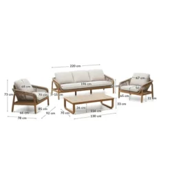 Zestaw Ogrodowy Vellana Kave Home