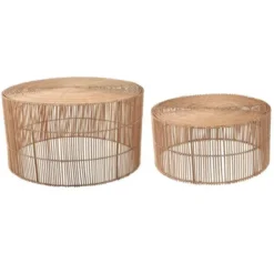 Zestaw 2 Stolików Elmima Kave Home