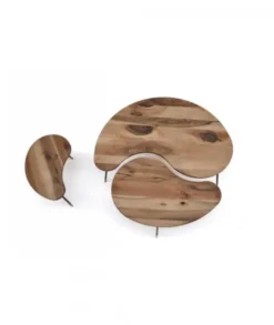 Zestaw 3 Stolików Kawowych Falo